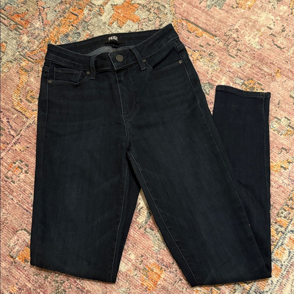 PAIGE Midnight Blue Skinny Jeans